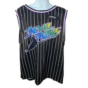 Destroyer Rocks XL Black ~ Tampa Bay Devil Rays Phillips #35 MLB Baseball Jersey